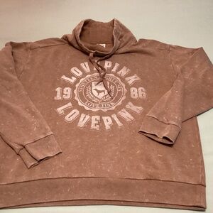 PINK Victoria’s Secret cowl neck washed sweatshirt